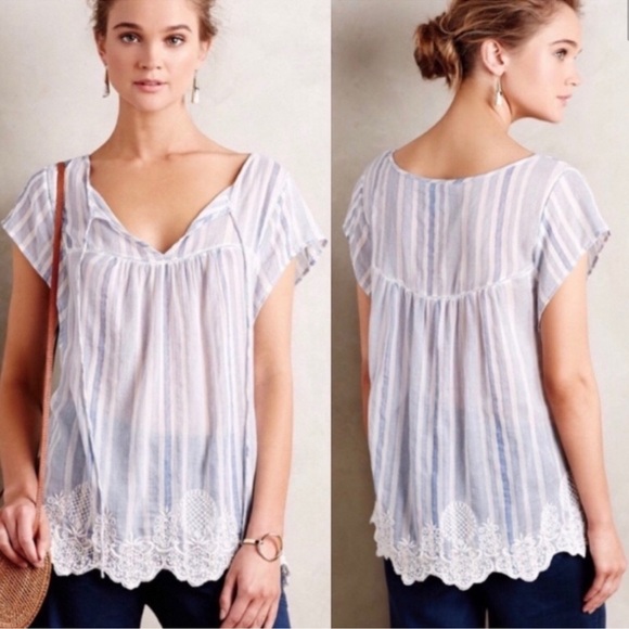 Anthropologie Vanessa Virginia Small Top sezane - Picture 1 of 9